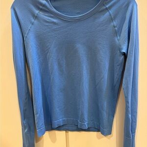 lululemon athletica Blue Long Sleeve Tee